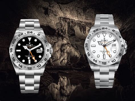 rolex explorer 2 white vs black|rolex explorer ii size chart.